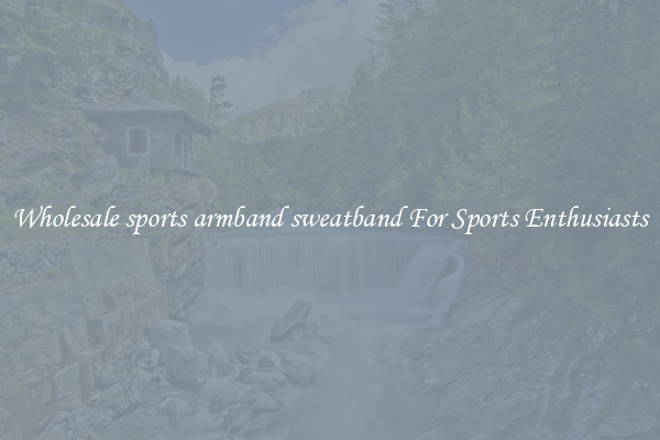 Wholesale sports armband sweatband For Sports Enthusiasts