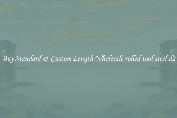 Buy Standard & Custom Length Wholesale rolled tool steel d2