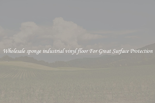 Wholesale sponge industrial vinyl floor For Great Surface Protection