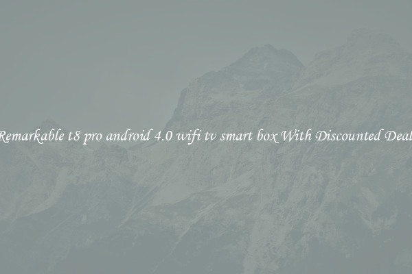 Remarkable t8 pro android 4.0 wifi tv smart box With Discounted Deals