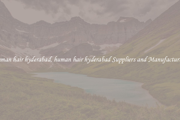 human hair hyderabad, human hair hyderabad Suppliers and Manufacturers