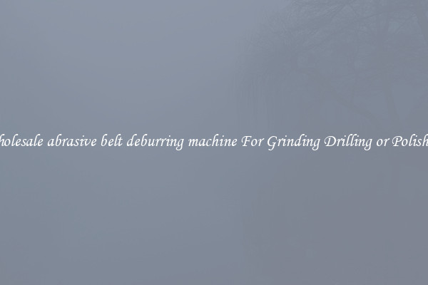 Wholesale abrasive belt deburring machine For Grinding Drilling or Polishing