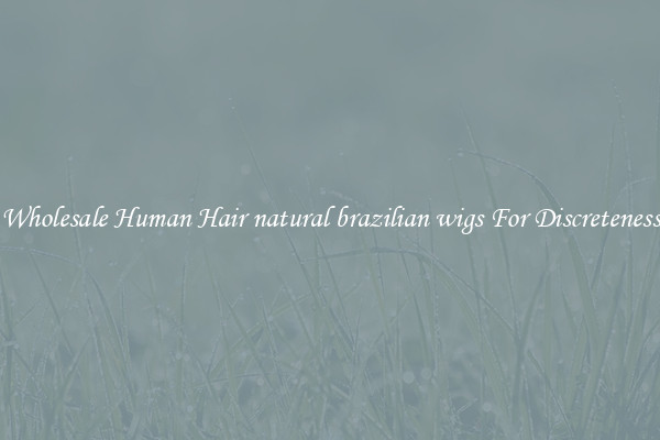 Wholesale Human Hair natural brazilian wigs For Discreteness