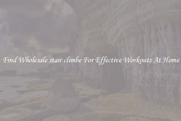 Find Wholesale stair climbe For Effective Workouts At Home