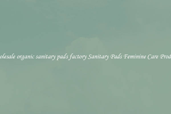 Wholesale organic sanitary pads factory Sanitary Pads Feminine Care Products